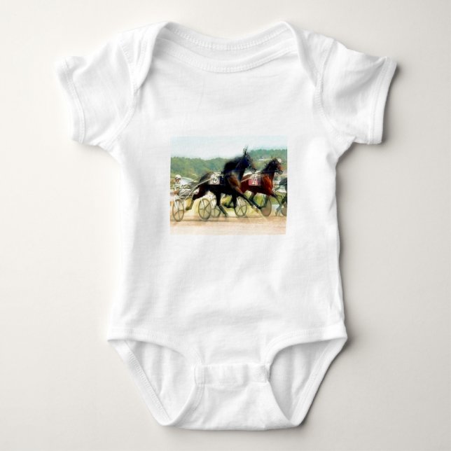att trava driver hästkapplöpning t shirt (Framsida)