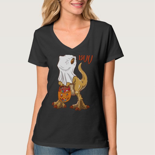 Att tro att jag är en Ghost Rex-Jack O'Lantern Hal T Shirt (Framsida)