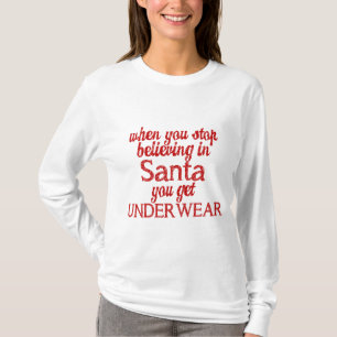 Att tro i Santa eller får underkläder T-shirt