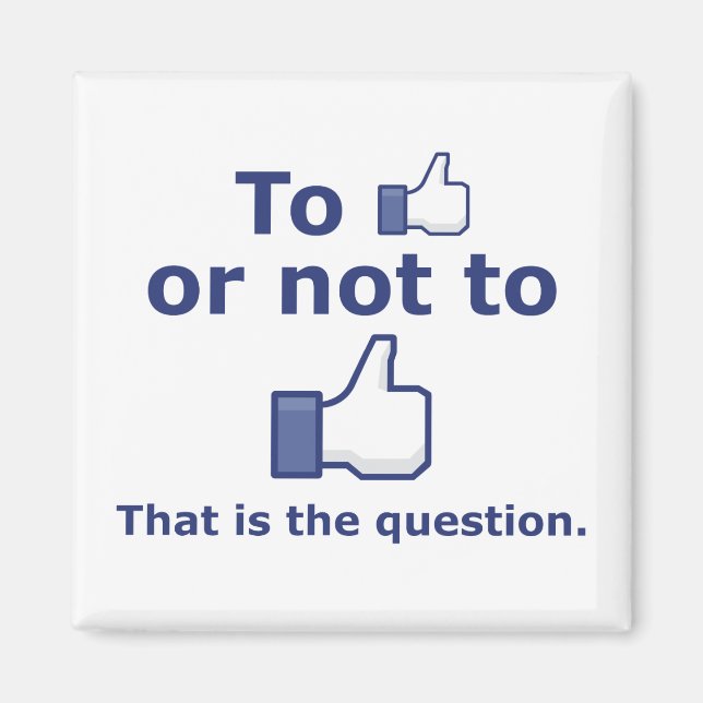 Att tycka om eller inte gilla magnet (Framsidan)