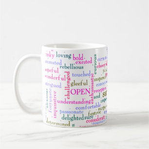 Att uppmuntra Ord Kaffemugg