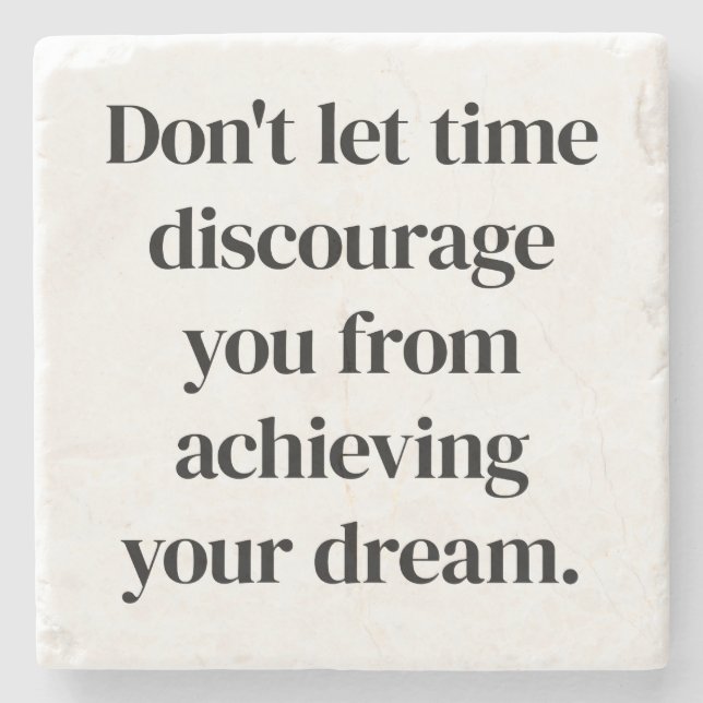 Att uppnå din Dream Marble Stone-Underlägg Stenunderlägg (Framsidan)