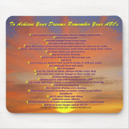 Att uppnå dina drömmar minns dina ABC Musmatta