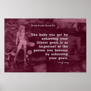 Att uppnå dina Fitness-mål! Poster