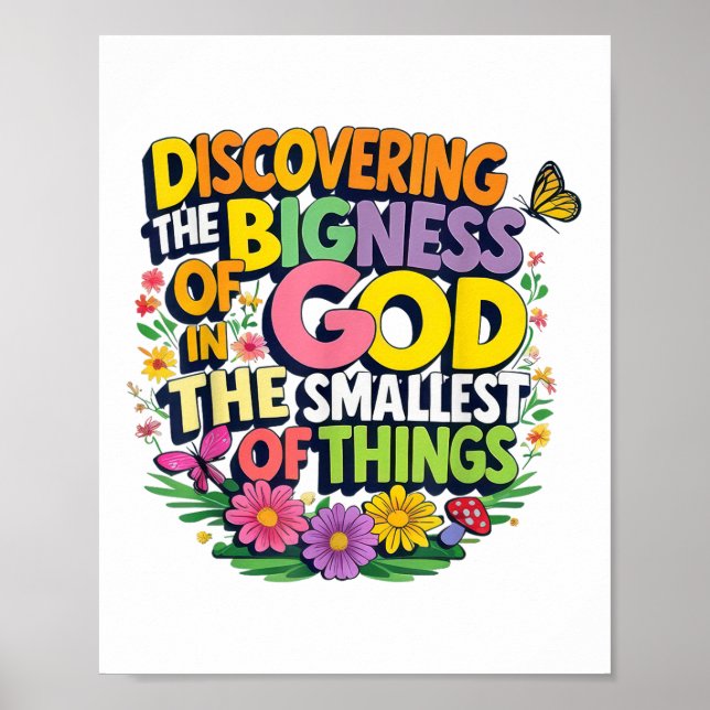 Att upptäcka Guds storhet, förstorade VBS 2025 Poster (Framsidan)