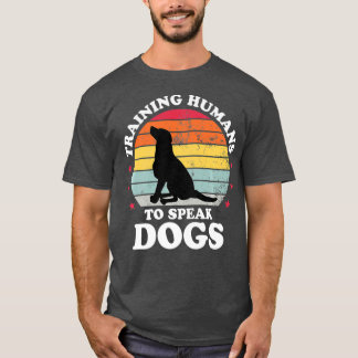 Att utbilda människor till att tala med Hund Train T Shirt