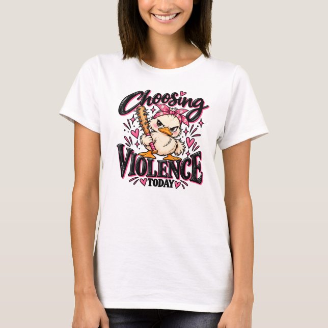 Att välja våld idag. t shirt (Framsida)
