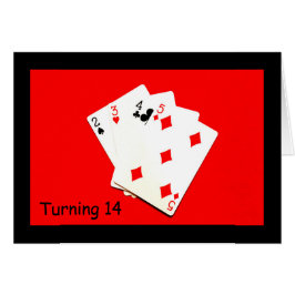Att vända 14 är en stor affär! hälsningskort