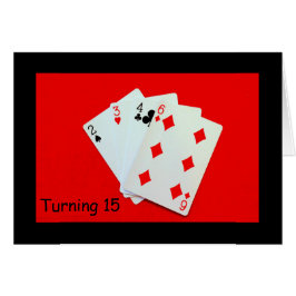 Att vända 15 är en stor affär! hälsningskort