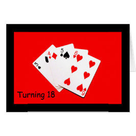 Att vända 18 är en stor affär! hälsningskort