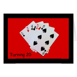 Att vända 20 är en stor affär! hälsningskort