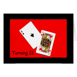Att vända 21 är en stor affär! hälsningskort