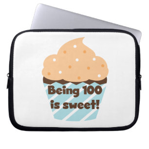 Att vara 100 är söta födelsedagT-tröja och gåvor Laptop Sleeve