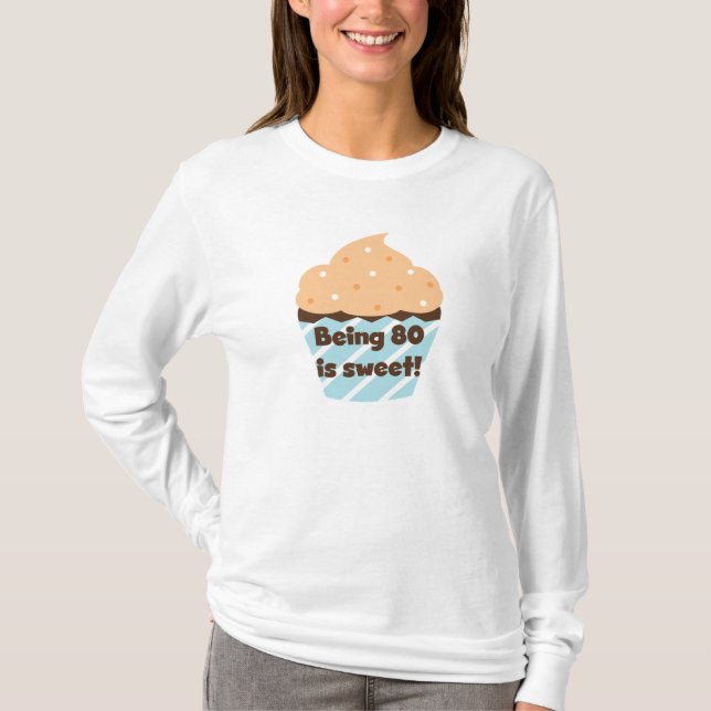 Att vara 80 är sötsaker, T-shirts och gåvor från f (Framsida)
