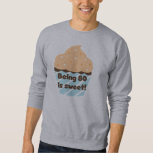 Att vara 80 är sötsaker, T-shirts och gåvor från f Lång Ärmad Tröja