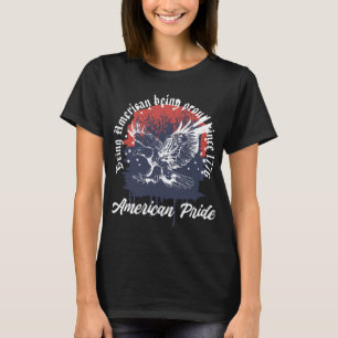 Att vara amerikansk stolt örn t shirt