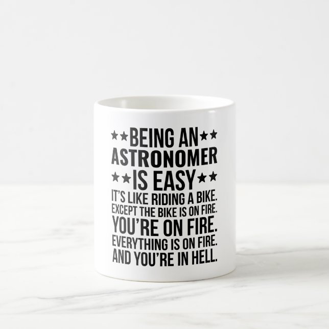 Att vara astronom är enkelt.. kaffemugg (Center)