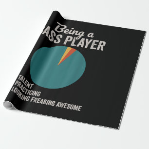 Att vara basistmusiker rolig basgitarrspelare presentpapper