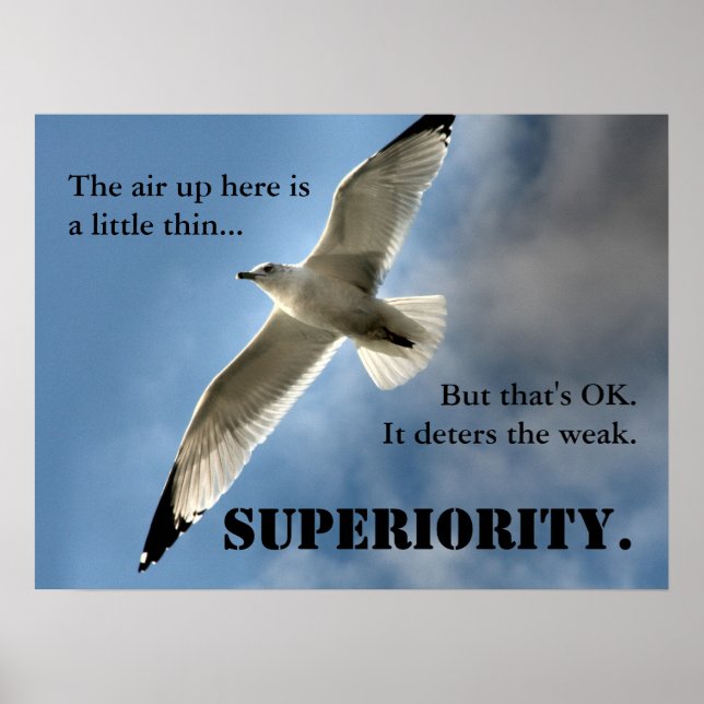 Att vara bättre än alla andra är hårt arbete. poster (Framsidan)