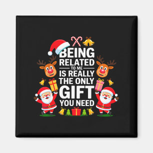Att Vara Besläktad Med Mig Rolig Jul Familj Xmas N Magnet