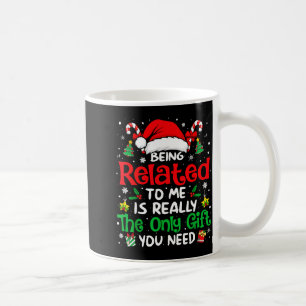 Att Vara Besläktad Med Mig Rolig Jul Familj Xmas T Kaffemugg