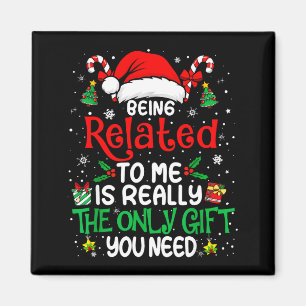 Att Vara Besläktad Med Mig Rolig Jul Familj Xmas T Magnet