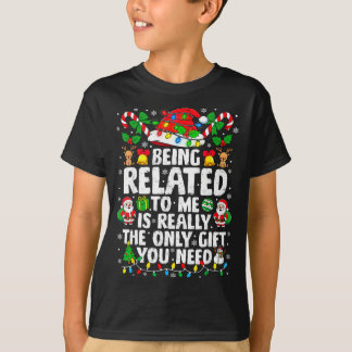 Att Vara Besläktad Med Mig Rolig Jul Familj Xmas T Shirt