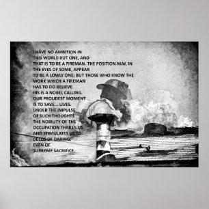 Att vara brandman poster