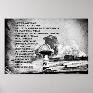 Att vara brandman poster
