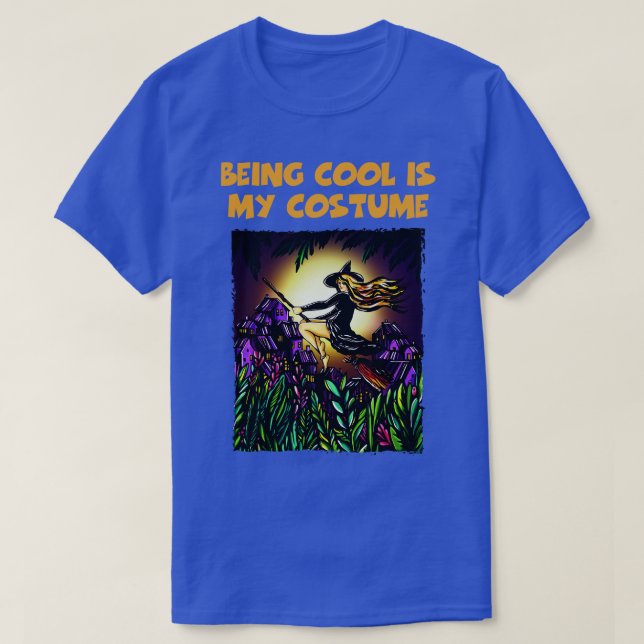 Att vara Coola är min dräkt Halloween Scar T Shirt (Design framsida)