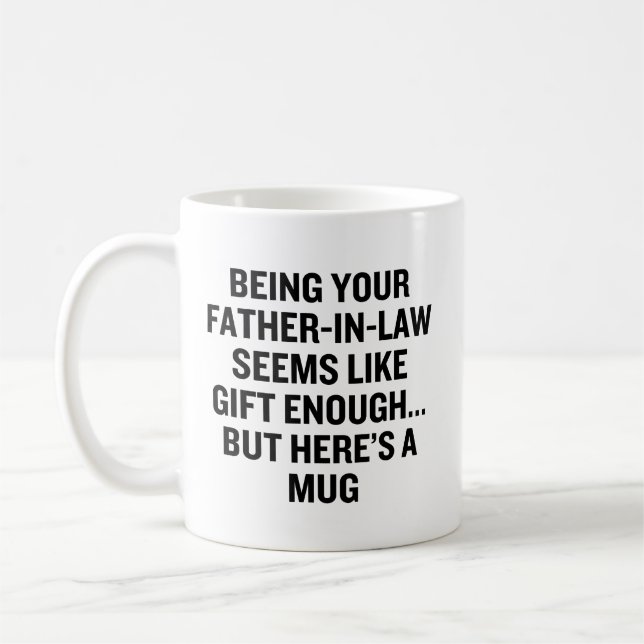 Att vara din svärfar verkar vara en tillräcklig gå kaffemugg (Vänster)