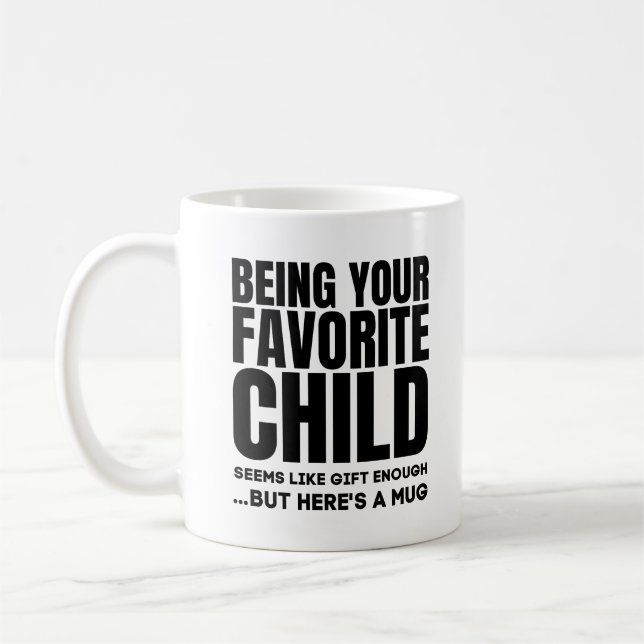Att vara ditt favoritbarn, bästa gåvor från Mamma  Kaffemugg (Vänster)