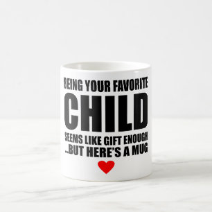 Att vara ditt favoritbarn Fars dag Kaffemugg