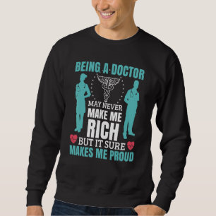 Att vara Doktor gör mig stolt läkare Lång Ärmad Tröja