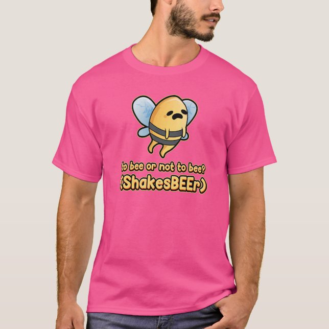 att vara eller inte vara Hamlet Witziges William S T Shirt (Framsida)