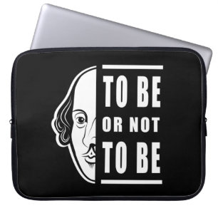 Att Vara Eller Inte Vara Shakespeare Citat Thespis Laptop Fodral