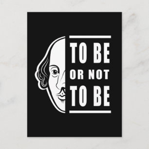 Att Vara Eller Inte Vara Shakespeare Citat Thespis Vykort