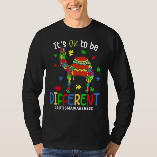 Att vara en annan stolt autism-medvetenhet Cute Ca T Shirt (Framsida)