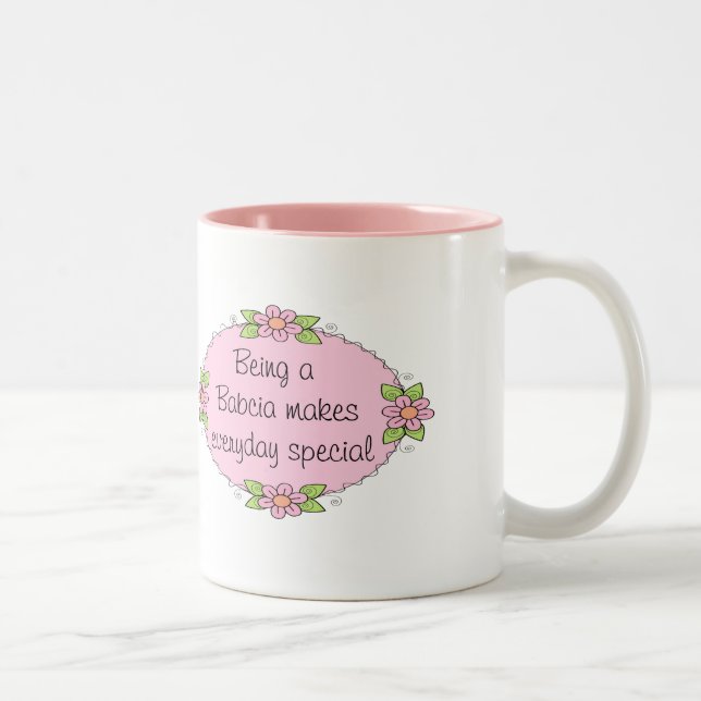 Att vara en Babcia gör varje dag speciell Två-Tonad Mugg (Höger)