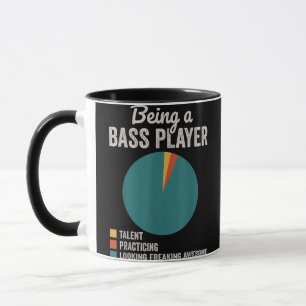 Att vara en bassimusiker Funny Bass Guitar Player Mugg