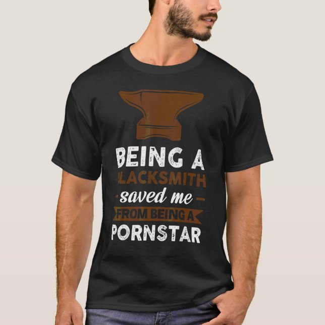 Att vara en Blacksmith Saved Farrier T Shirt (Framsida)