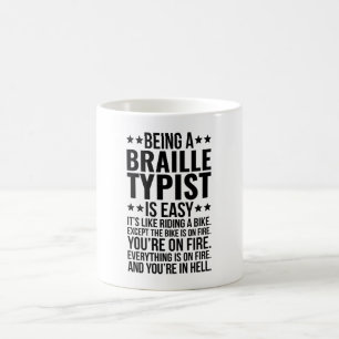 Att vara en blindskrift är enkelt som att rida kaffemugg