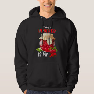 Att Vara En Bror Är Min Jam Söt Familj Syskon Hoodie