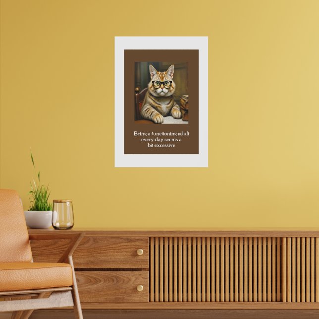 Att vara en fungerande Vuxen varje dag verkar vara Poster (Vardagsrum 2)