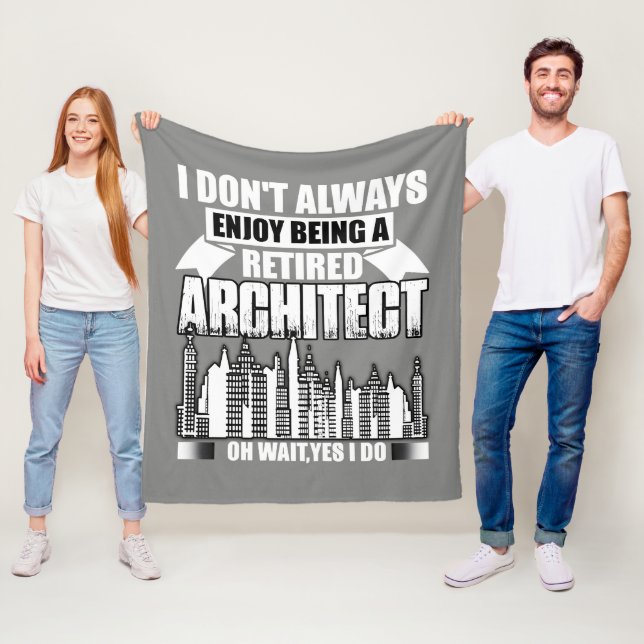 Att vara en gammal arkitekt Fleece Blanket Ull (På plats)