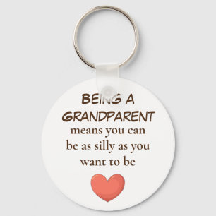 Att vara en Grandparent-nyckelkedjor Nyckelring
