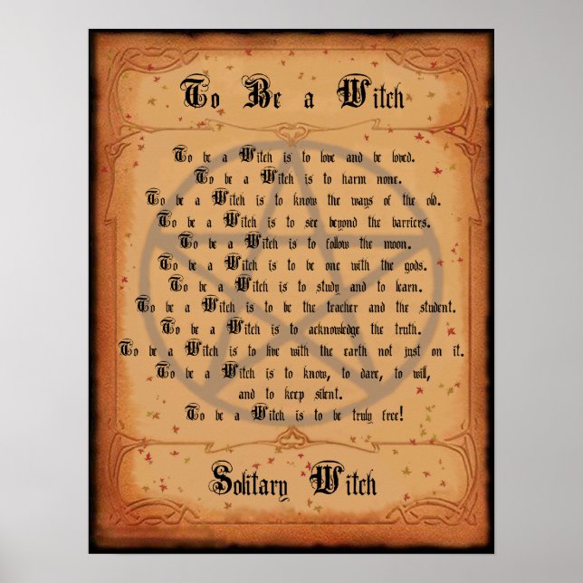 Att vara en häxa poster (Framsidan)