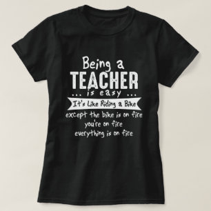 Att vara en lärare är lätt rolig novelty t shirt