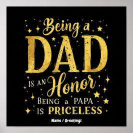 Att vara en Pappa ÄR EN HEDER, ATT VARA en PAPPA Ä Poster