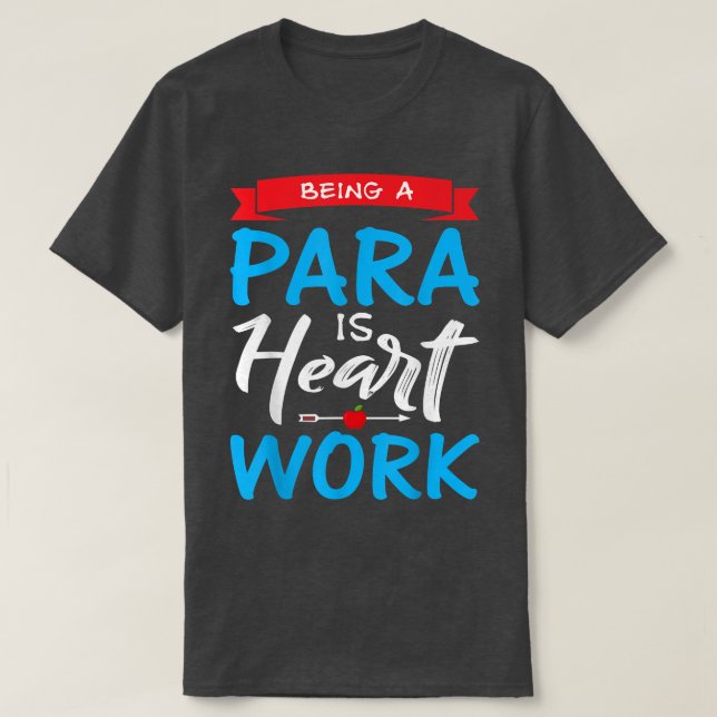 Att vara en para är en hård, motiv paraprofessi t shirt (Design framsida)